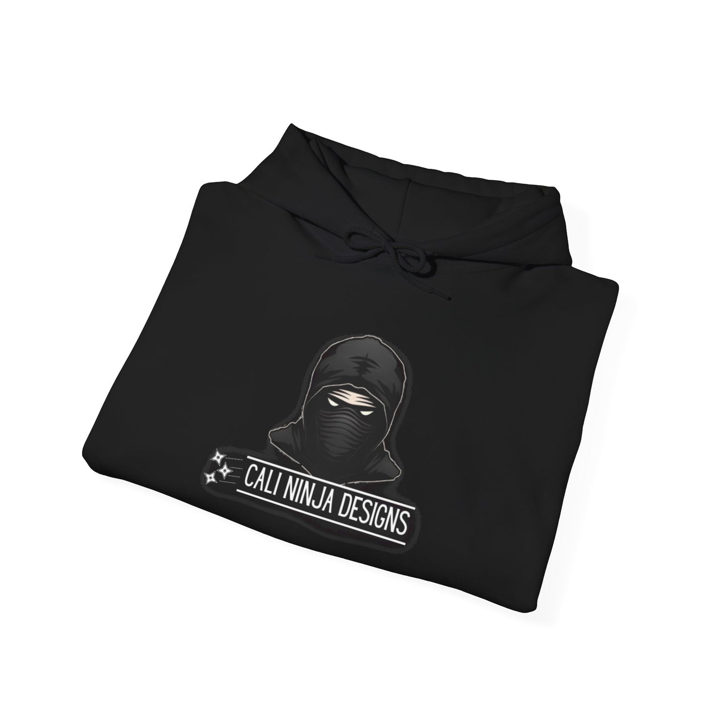Cali Ninja Designs Logo Hoodie — Minimalist Tactical Streetwear