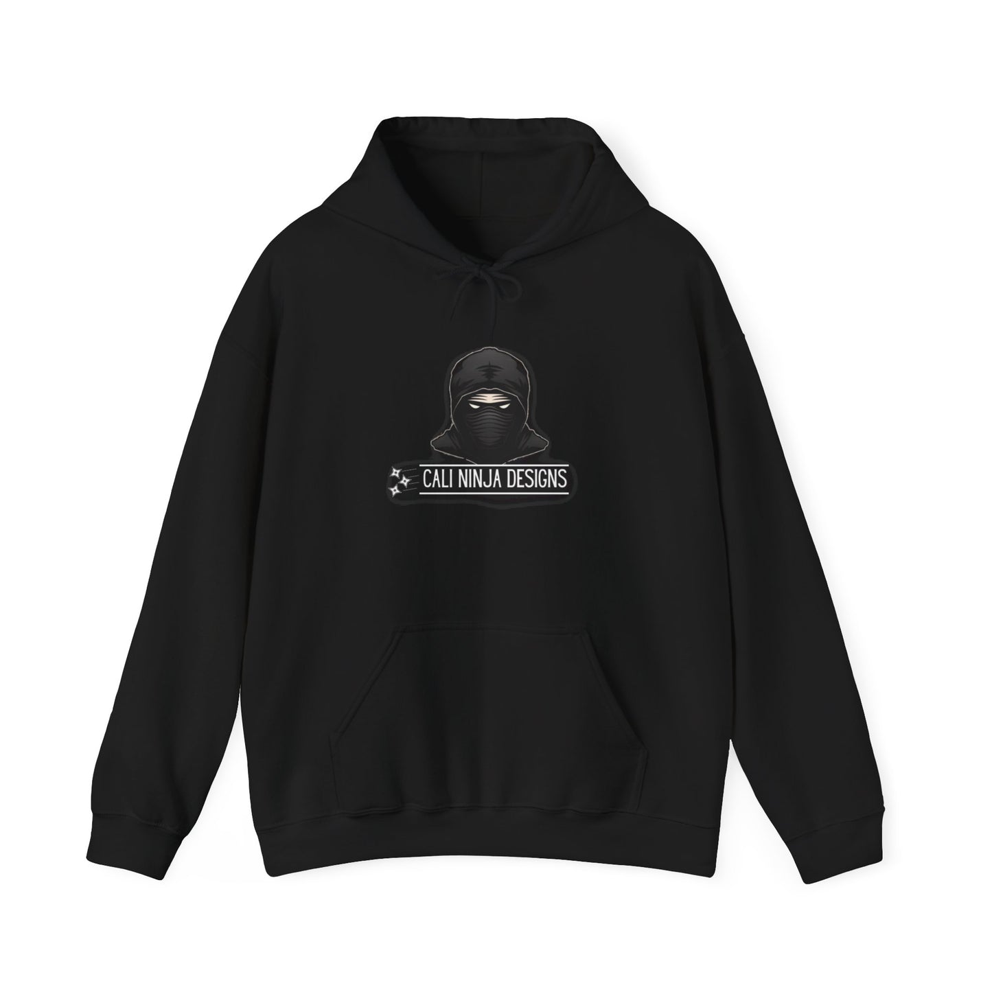 Cali Ninja Designs Logo Hoodie — Cali Ninja Designs Black Pullover