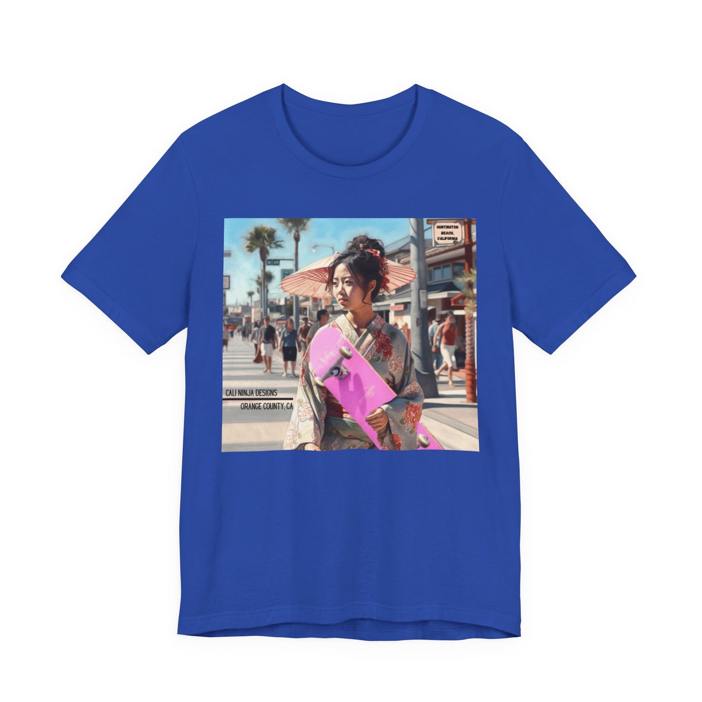 Skateboard Geisha — Vintage Huntington Beach Skateboard T-Shirt