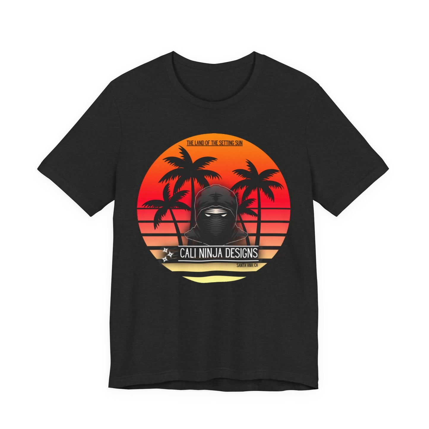 Ninja Sunset T-Shirt — Cali Ninja Designs Palm Beach Retro Tee