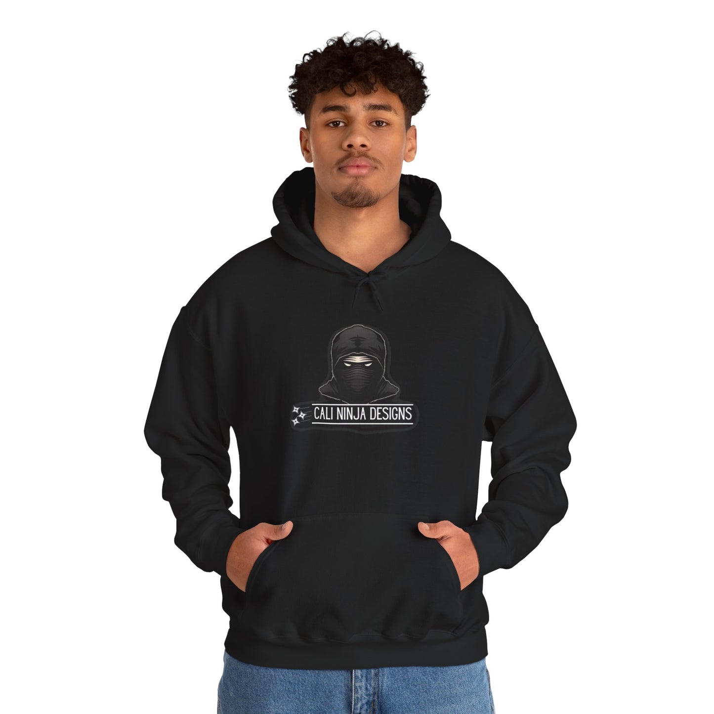 Cali Ninja Designs Logo Hoodie — Cali Ninja Designs Black Pullover