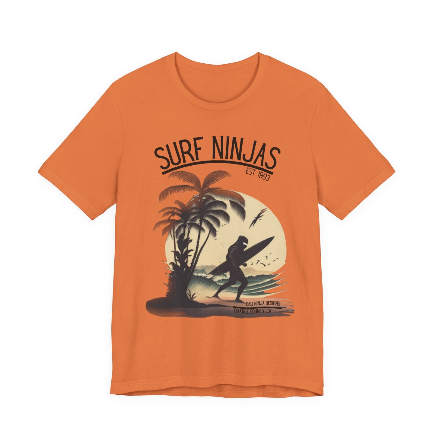 Surf Ninjas Graphic Tee — Vintage Palm Beach Surfing T‑Shirt