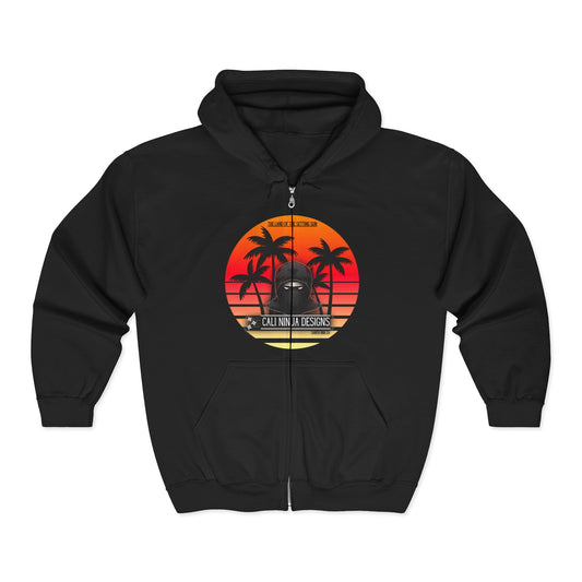 Cali Ninja Designs Logo - Full Zip Hooded Sweatshirt