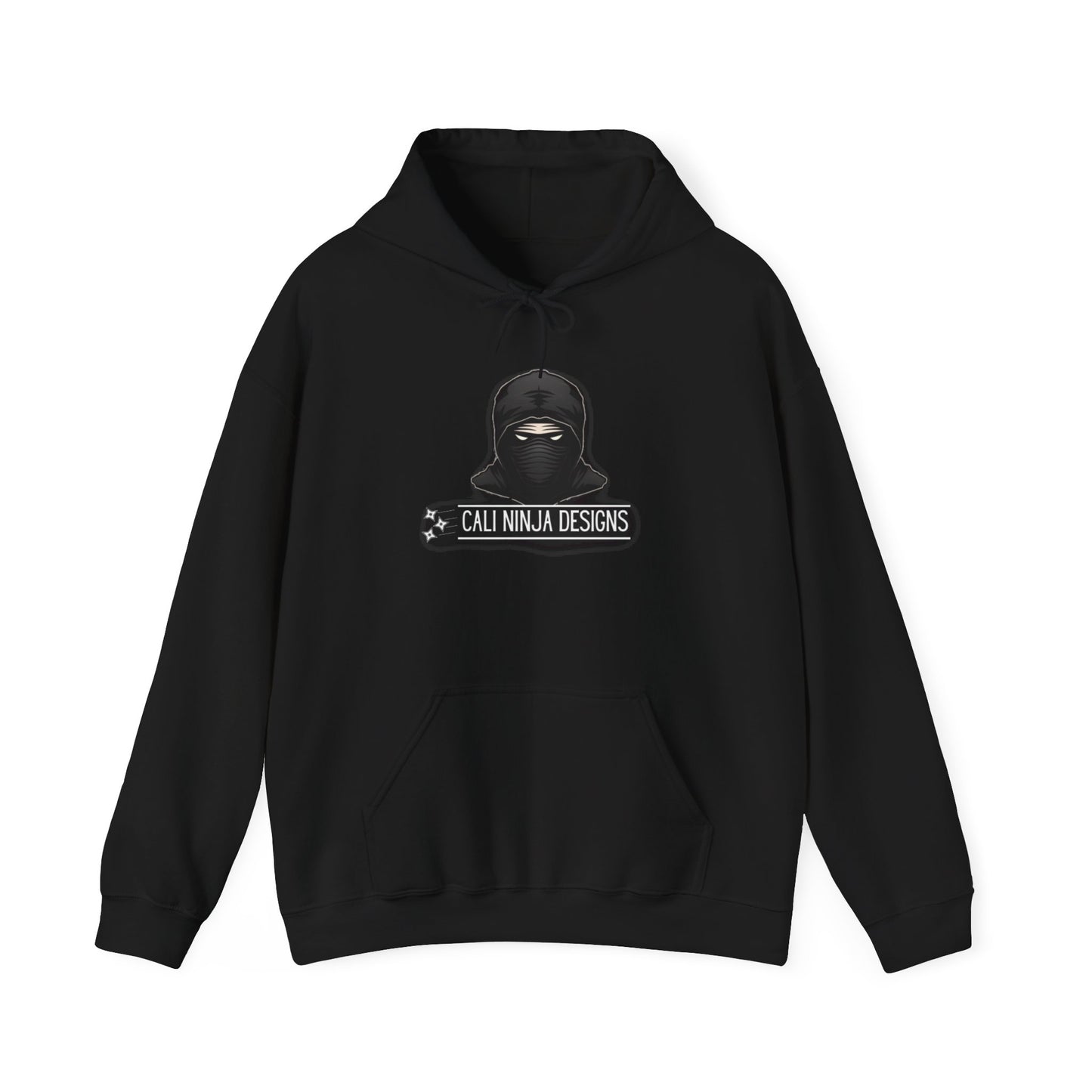 Cali Ninja Designs Logo Hoodie — Minimalist Tactical Streetwear
