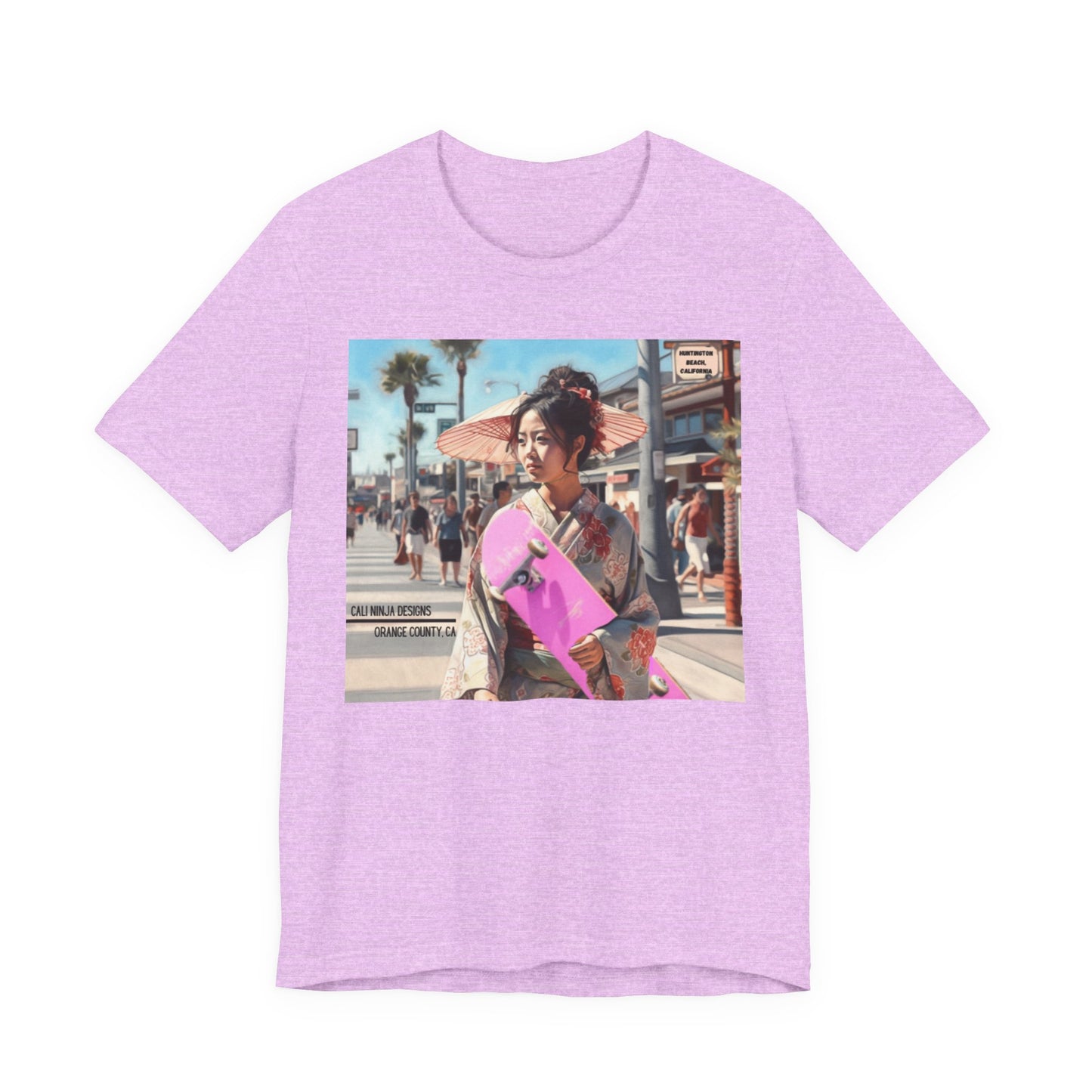 Skateboard Geisha — Vintage Huntington Beach Skateboard T-Shirt
