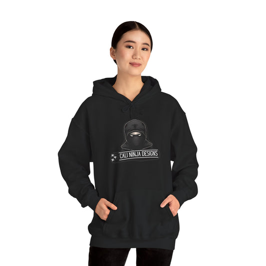 Cali Ninja Designs Logo Hoodie — Minimalist Tactical Streetwear